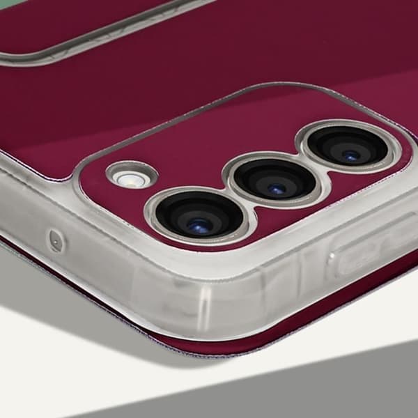 Fodral kompatibelt med Samsung S23 Plus Folio Burgundy Fodral