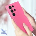 Miniatyrbild 4 av 4: Fodral som är kompatibelt med Samsung Galaxy S23 Ultra Silicone Fuchsia Coque