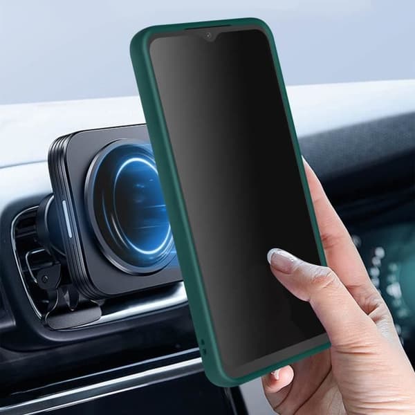 Supportfodral kompatibelt med Samsung A14 4G och 5G Green Case Ring