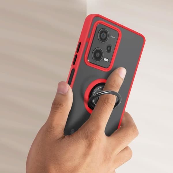 Redmi Note 12 Pro 5G Support Case Rött Ring Case