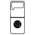 Miniatyrbild 1 av 4: Fodral till Galaxy Z Flip 4 Bi-material Metal Ring Video Support Svart