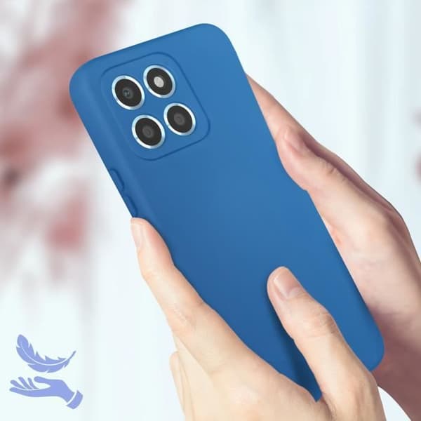 Fodral för Honor X6 och Honor X8 5G - AVIZAR - Halvstyv Soft-touch Fine Blue
