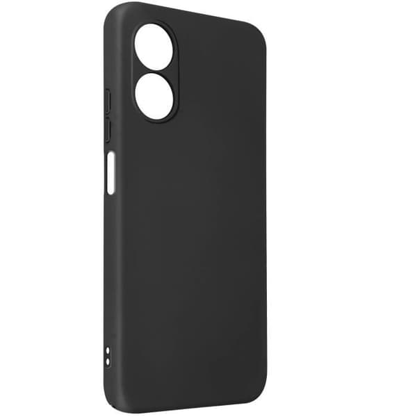 AVIZAR skyddsfodral för Oppo A17 - Halvstyv Soft-touch Fine Black