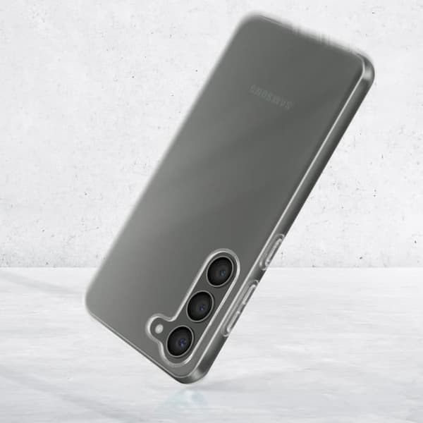 Fodral till Samsung S23 Plus Soft Transparent 9H härdat glas Svart Bigben