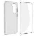 Miniatyrbild 1 av 4: Fodral till Samsung S23 Plus Soft Transparent 9H härdat glas Svart Bigben