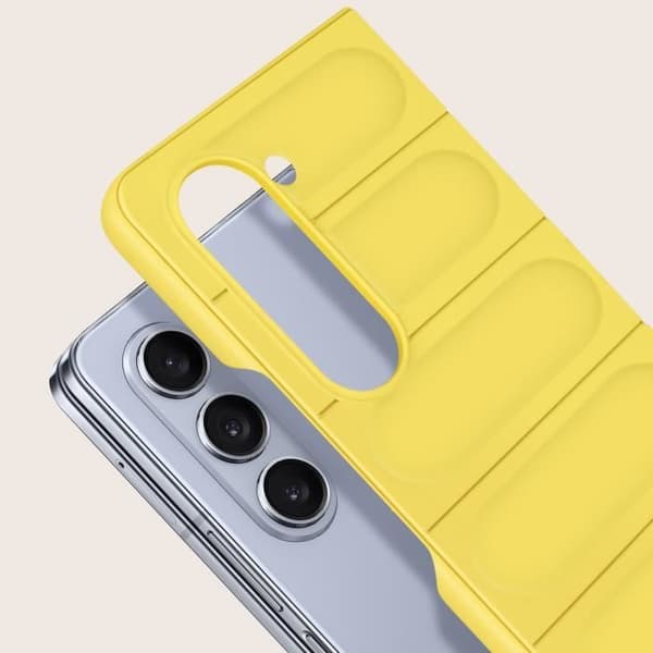Fodral kompatibelt med Samsung Z Fold 5 Soft Yellow Fodral