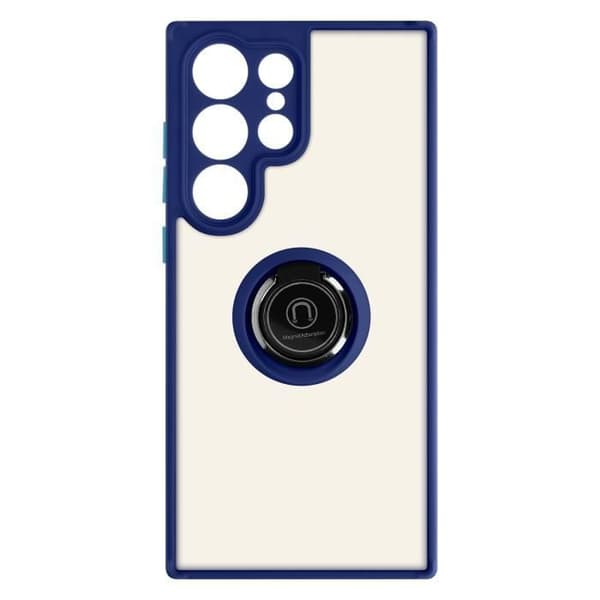 Supportfodral kompatibelt med Samsung S23 Ultra Blue Case Ring