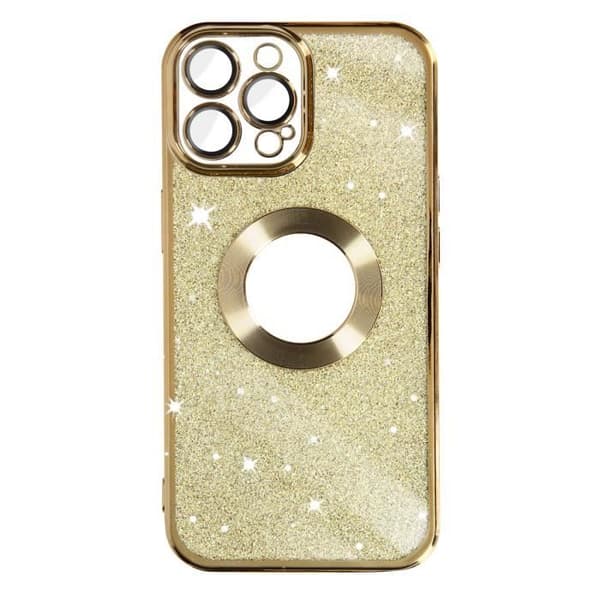 iPhone 12 Pro Max Glitter Gold-fodral