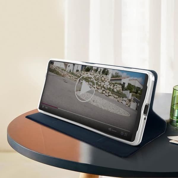 Dux Ducis Sony Xperia 1 V Flip Case Midnight Blue