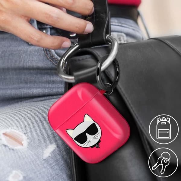 Coque Airpods Karl Lagerfeld Rosa