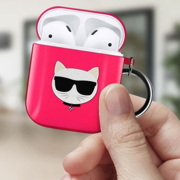 Coque Airpods Karl Lagerfeld Rosa