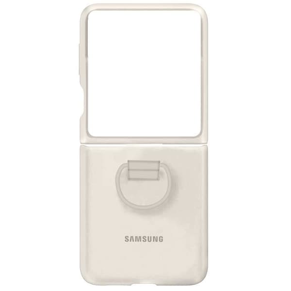 Samsung Galaxy Z Flip 5 beige ringfodral