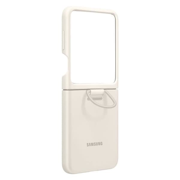 Samsung Galaxy Z Flip 5 beige ringfodral