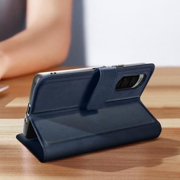 Sony Xperia 10 V Prestifold Fodral, Blå Fodral