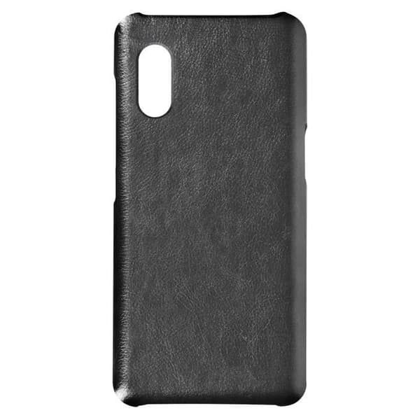 Fodral till Samsung Galaxy Xcover Pro Polykarbonat Läderlook svart