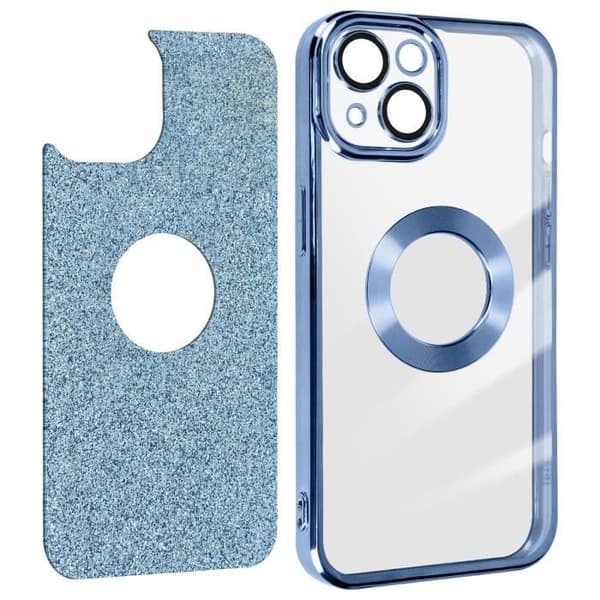 Blå glitter fodral för iPhone 13