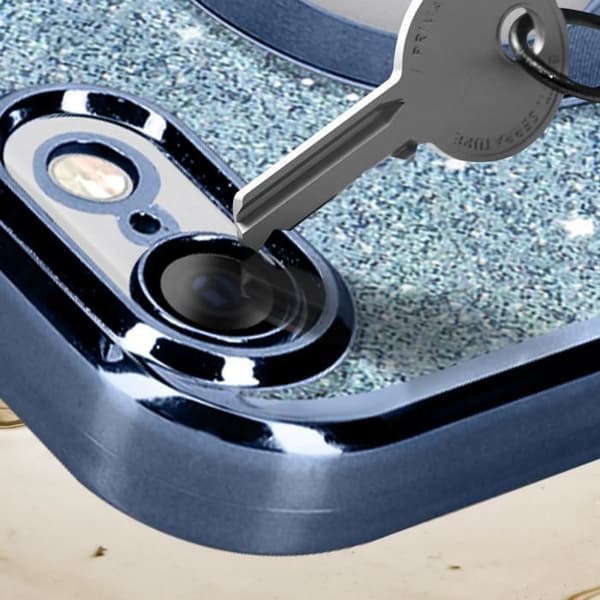Blått glitterfodral till iPhone 6s Plus