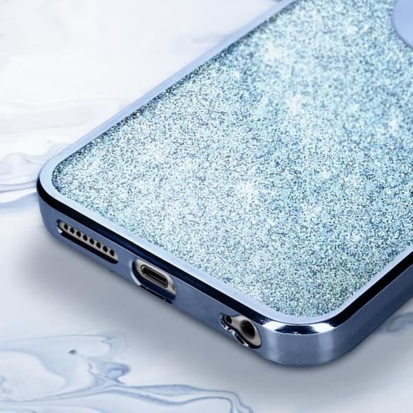 Blått glitterfodral till iPhone 6s Plus