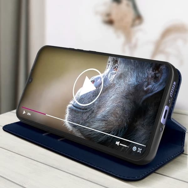 Plånboksfodral som är kompatibelt med Samsung Galaxy A34 5G Blue Flip-fodral