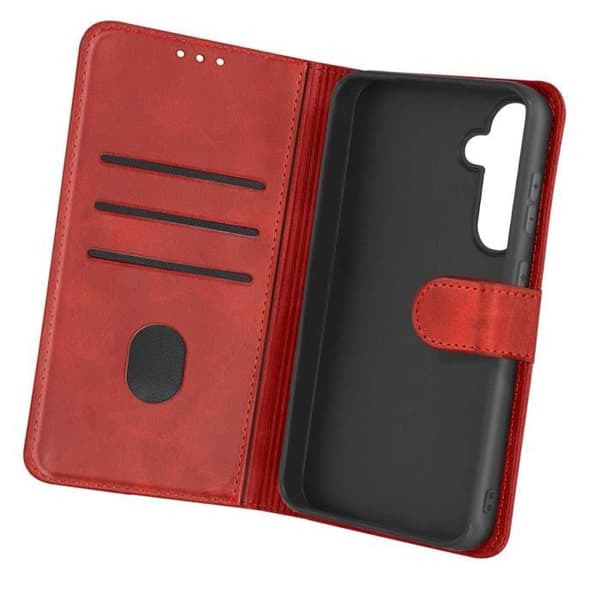 Fodral som är kompatibelt med Samsung Galaxy S23 FE Vintage Red Flip-fodral