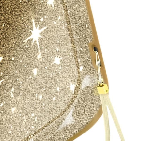 Glitterfodral till Samsung Galaxy S23 Plus Hybrid Semi-rigid Spark Fodral guld