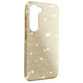 Miniatyrbild 2 av 4: Glitterfodral till Samsung Galaxy S23 Plus Hybrid Semi-rigid Spark Fodral guld