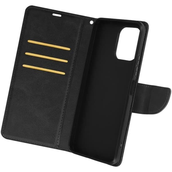 Fodral - Xiaomi - Redmi 12 - Svart - Syntetiskt läder - Handrem included