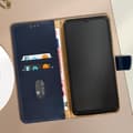 Miniatyrbild 3 av 4: Läderfodral som är kompatibelt med Samsung Galaxy Xcover 6 Pro Midnight Blue Flip-fodral