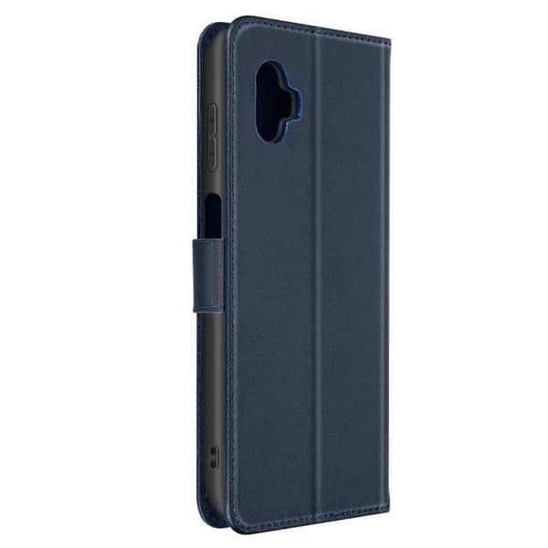Läderfodral som är kompatibelt med Samsung Galaxy Xcover 6 Pro Midnight Blue Flip-fodral
