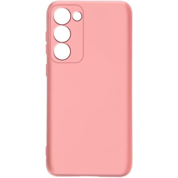 Fodral som är kompatibelt med Samsung Galaxy S23 halvstyvt rosa skal