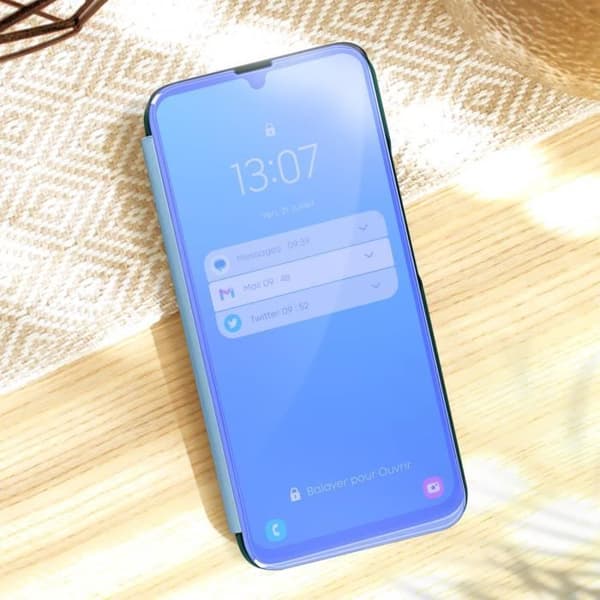 Spegelfodral kompatibelt med Samsung A34 5G Blue Case