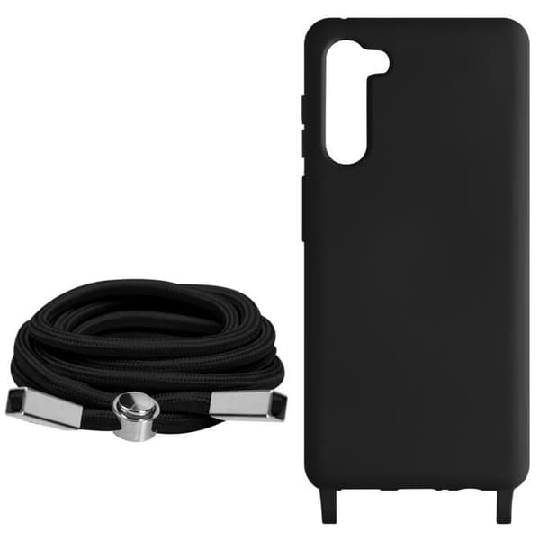 Cord Cover kompatibel med Samsung Galaxy S23 Plus Black Cord Cover