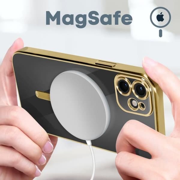 MagSafe iPhone 11 Silikon Guld Fodral Magsafe Fodral