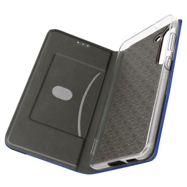 Fodral Kompatibel med Samsung S23 Plus Fabric Folio Blue Fodral