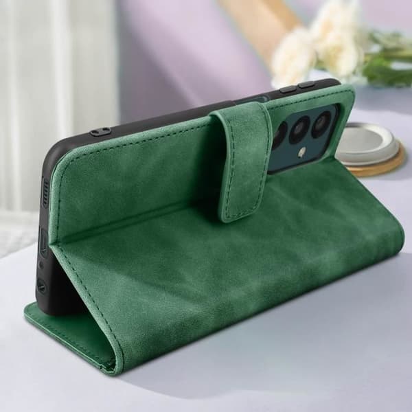 Fodral kompatibelt med Samsung A23 5G och M23 5G Green Clamshell fodral