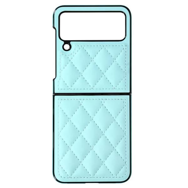 Fodral som är kompatibelt med Samsung Galaxy Z Flip4 Rhombus Chic ljusblått