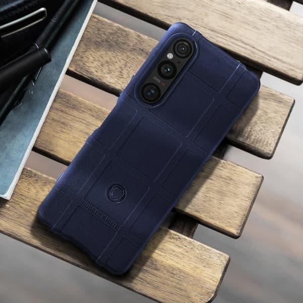 Xperia 1 V-fodral Mjukt stötsäkert blått fodral
