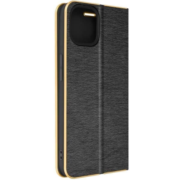 iPhone 14 Fodral Korthållare Svart - Guld Fodral