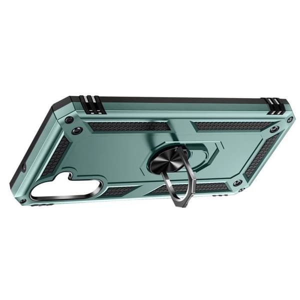 Fodral för Samsung Galaxy A54 5G Hybrid Magnetic Ring ArmoRing Series Green
