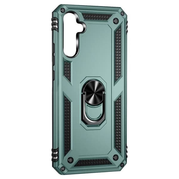 Fodral för Samsung Galaxy A54 5G Hybrid Magnetic Ring ArmoRing Series Green