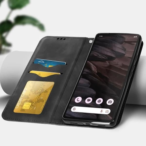 Google Pixel 7a Black Wallet-fodral