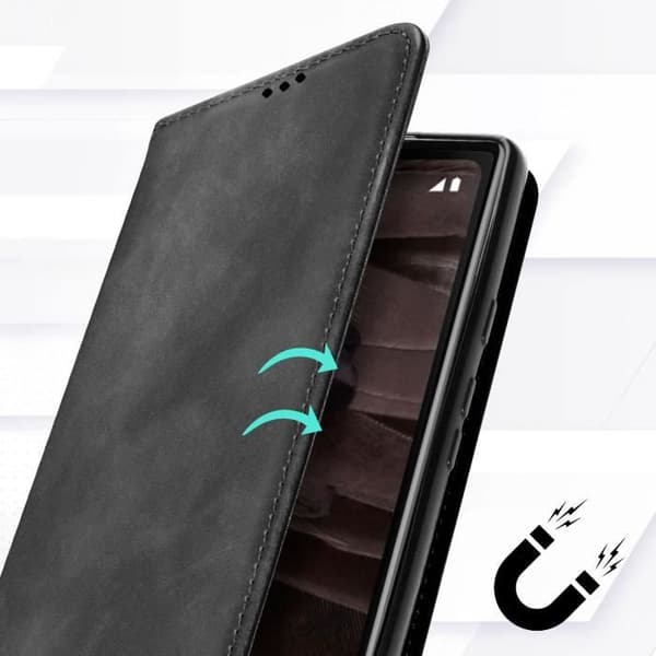 Google Pixel 7a Black Wallet-fodral