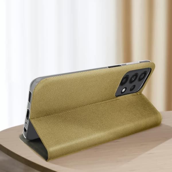 Fodral kompatibelt med Samsung A23 5G och M23 5G Golden Fabric Fodral