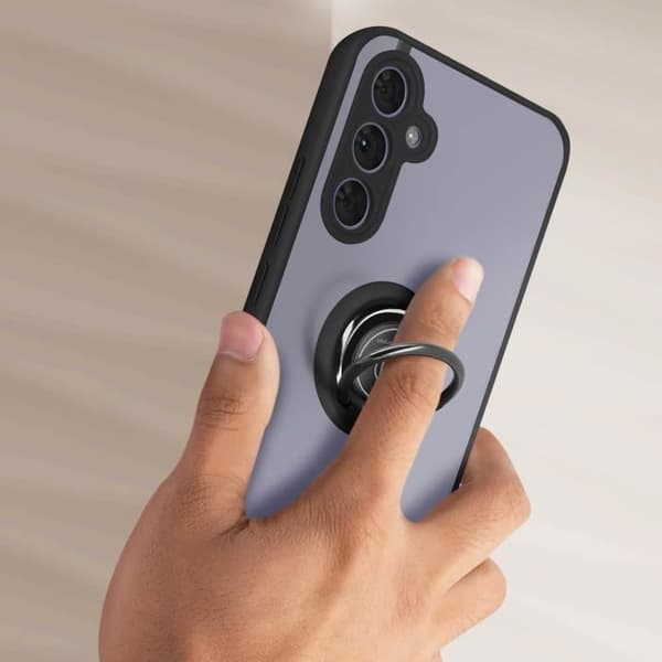 Supportfodral Kompatibel med Samsung Galaxy A54 5G svart skalring