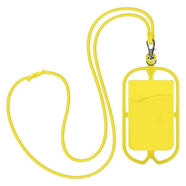 Universal Lanyard Case Gul korthållare Lanyard Case