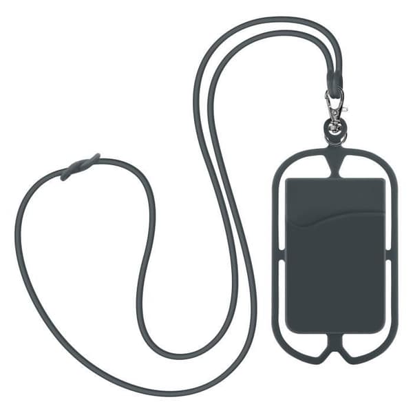 Universal Lanyard Case Grå korthållare Lanyard Case