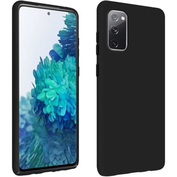Fodral Galaxy S20 FE Halvstyv Soft Touch-kompatibel QI svart
