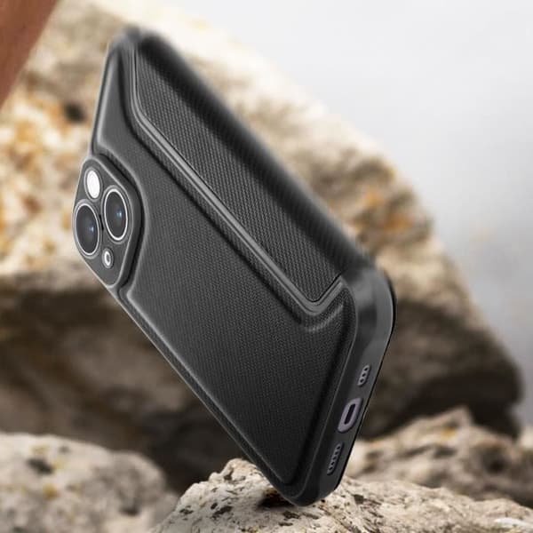 iPhone 14 Folio Fodral, Razor Book Svart Fodral