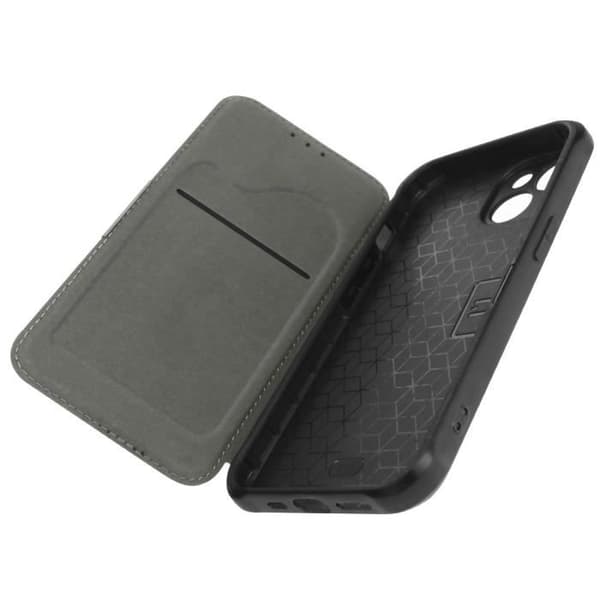 iPhone 14 Folio Fodral, Razor Book Svart Fodral