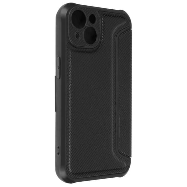 iPhone 14 Folio Fodral, Razor Book Svart Fodral